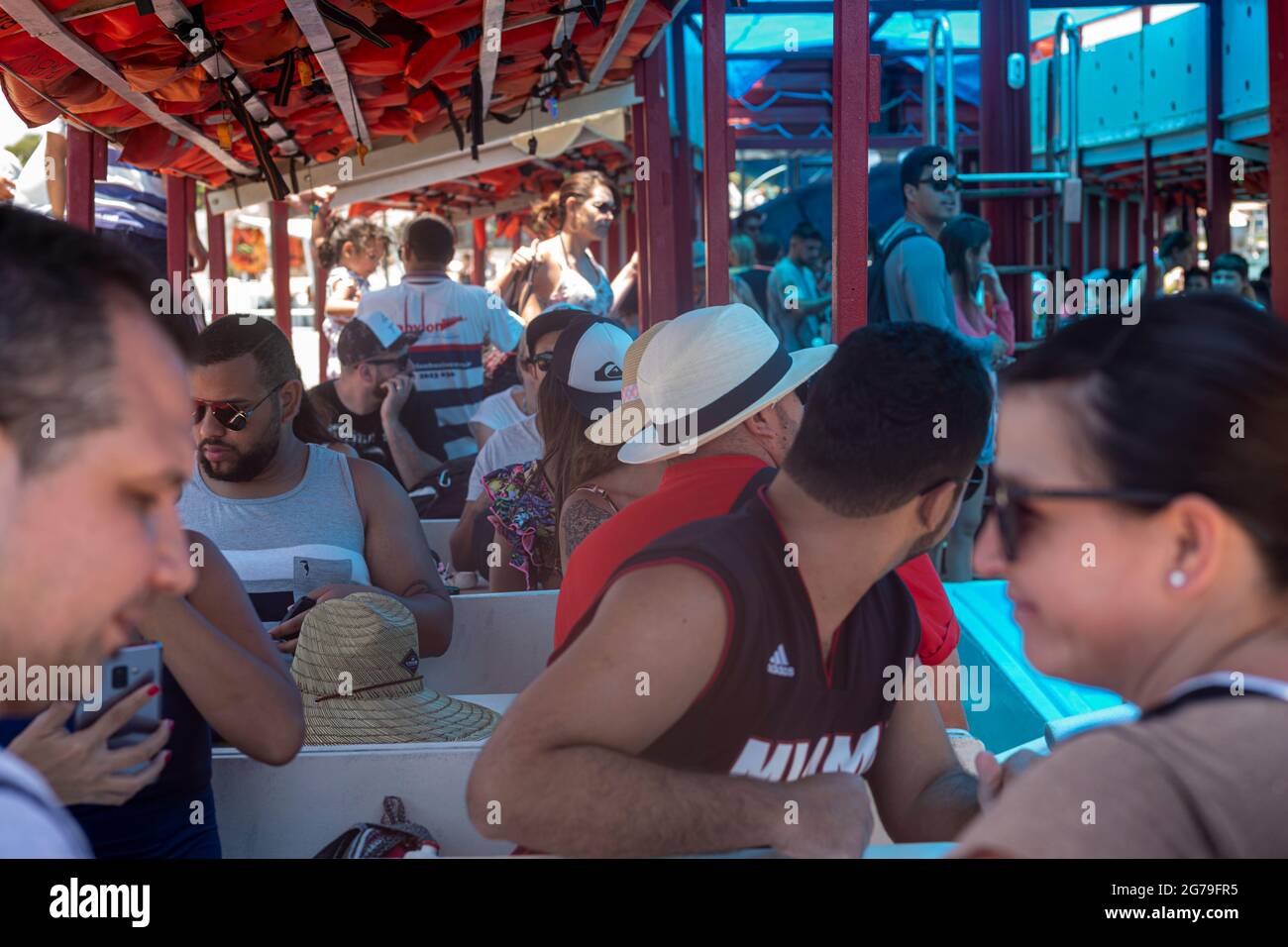 Gita in barca da Buzios, Brasile Foto Stock