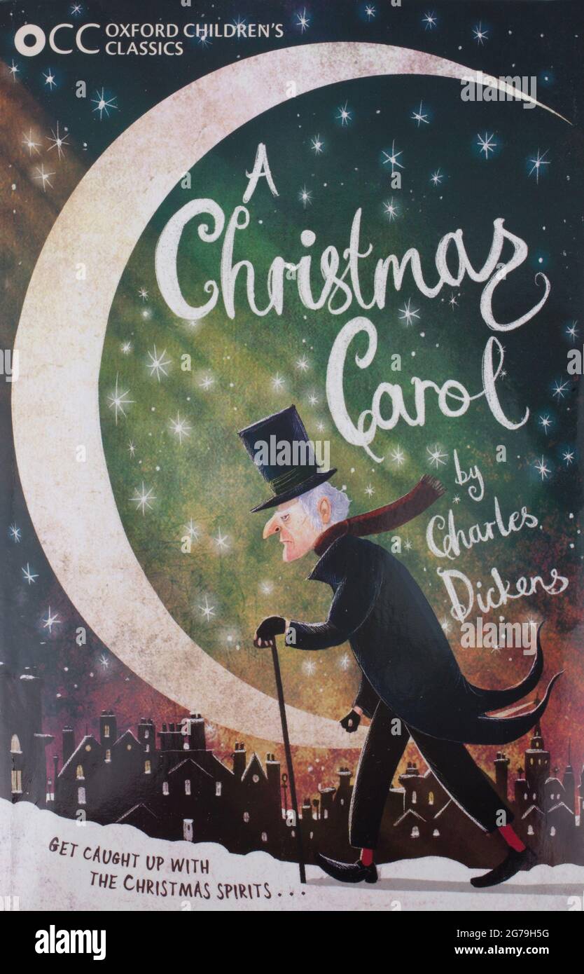 Il libro classsic, UN Carol di Natale da Charles Dickens Foto Stock