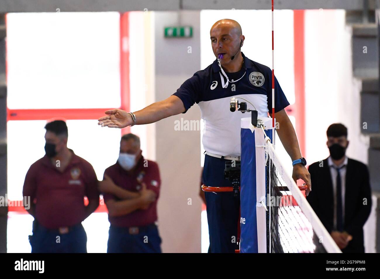 Italia vs Argentina durante il Test Match Volley prima di partire per i Giochi Olimpici di Tokyo al Palazzetto dello Sport (Cisterna di Latina). (Foto di Domenico Cippitelli/Pacific Press) Foto Stock