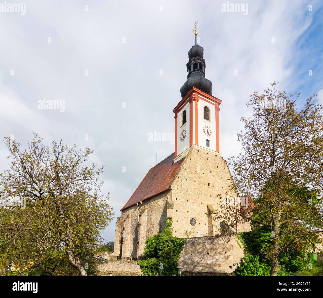 Würflach, chiesa Würflach nelle Alpi viennesi (Wiener Alpen), Niederösterreich / bassa Austria, Austria Foto Stock