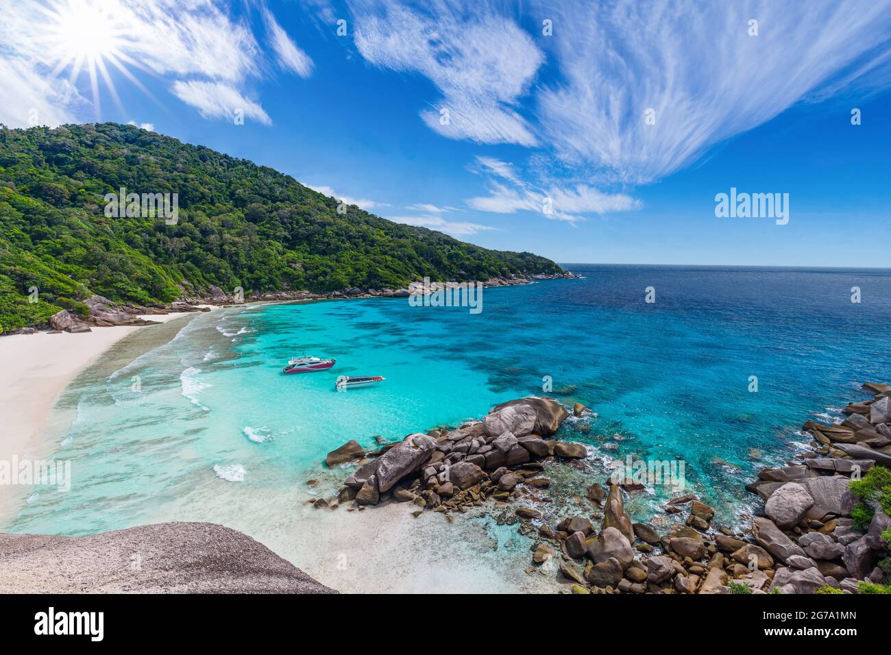 Isole Similan Mare delle Andamane, Phang Nga, Phuket; Thailandia Foto Stock