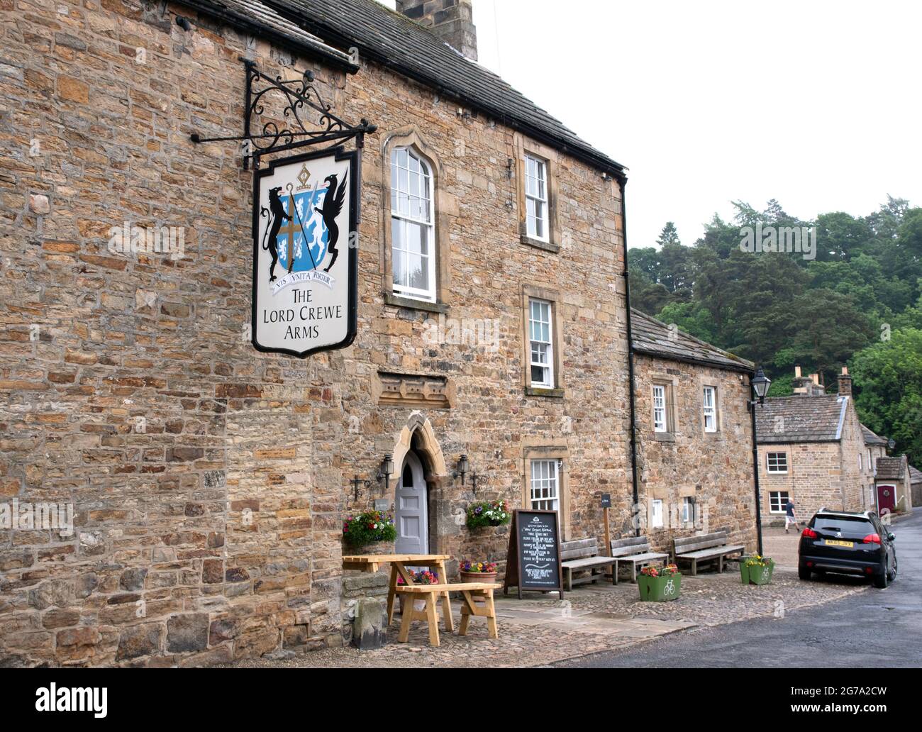 Il Signore Crewe Arms, Blanchland Foto Stock
