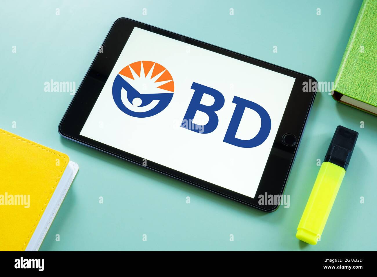 KIEV, UCRAINA - 30 giugno 2021. Tablet con logo aziendale Becton Dickinson BD. Foto Stock
