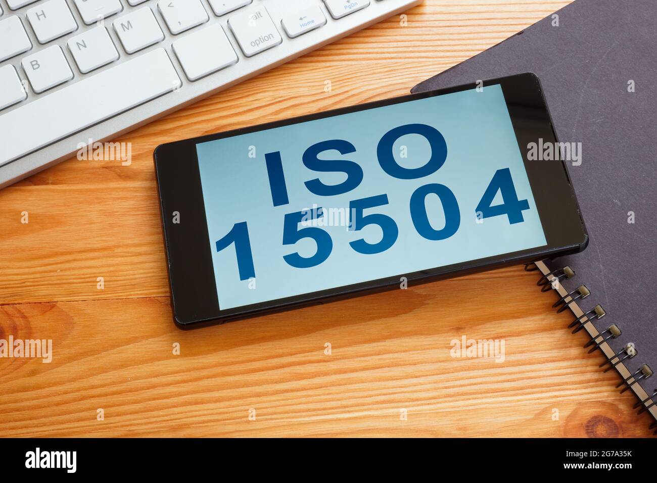 ISO 15504 dati di valutazione dei processi IT visualizzati sullo schermo. Foto Stock