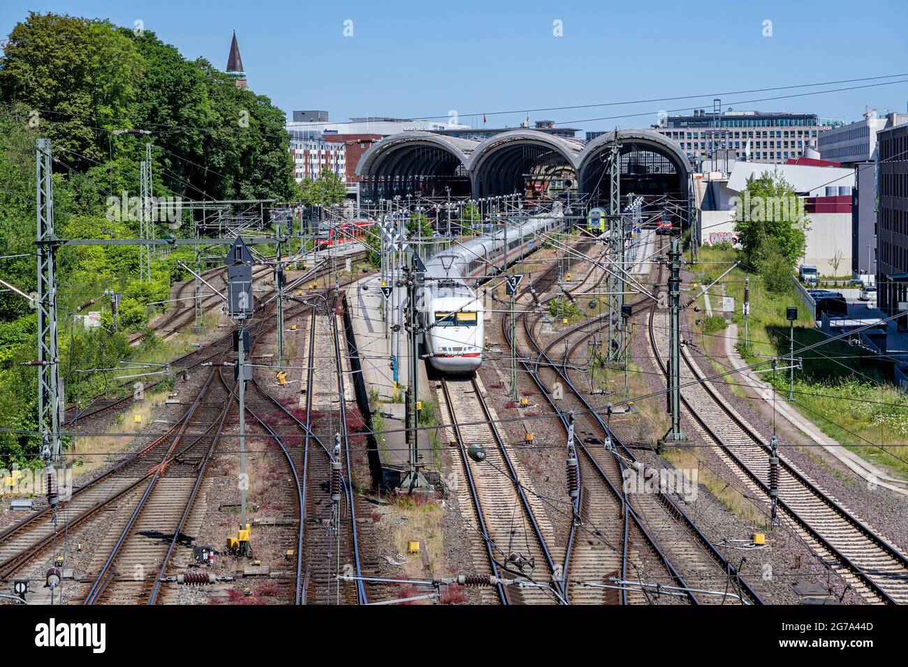 Stazione principale di Kiel, Germania Foto Stock