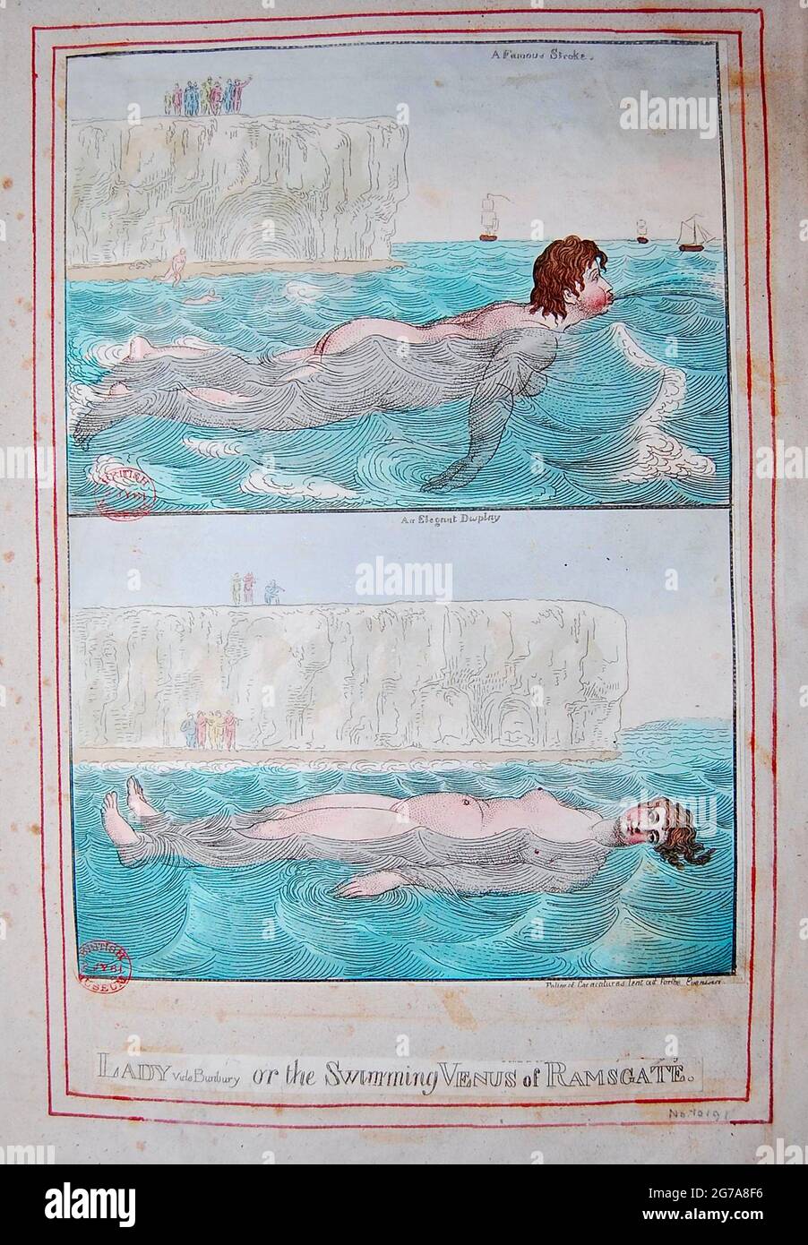 Venere di Ramsgate - 1803 - Wild Swimming Beauty Foto Stock