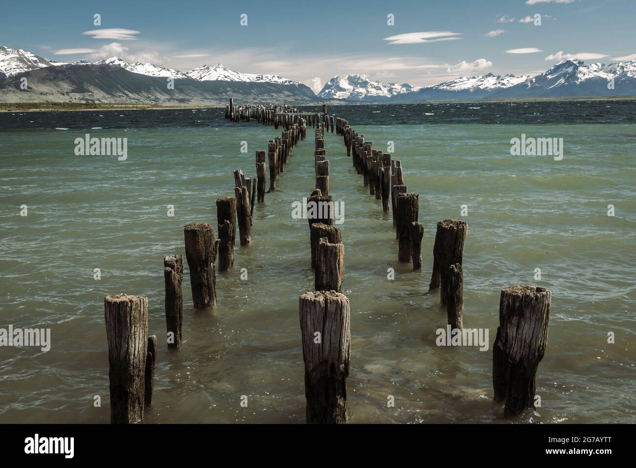 Porta d'ingresso a Patagonia, Puerto Natales, Cile Foto Stock