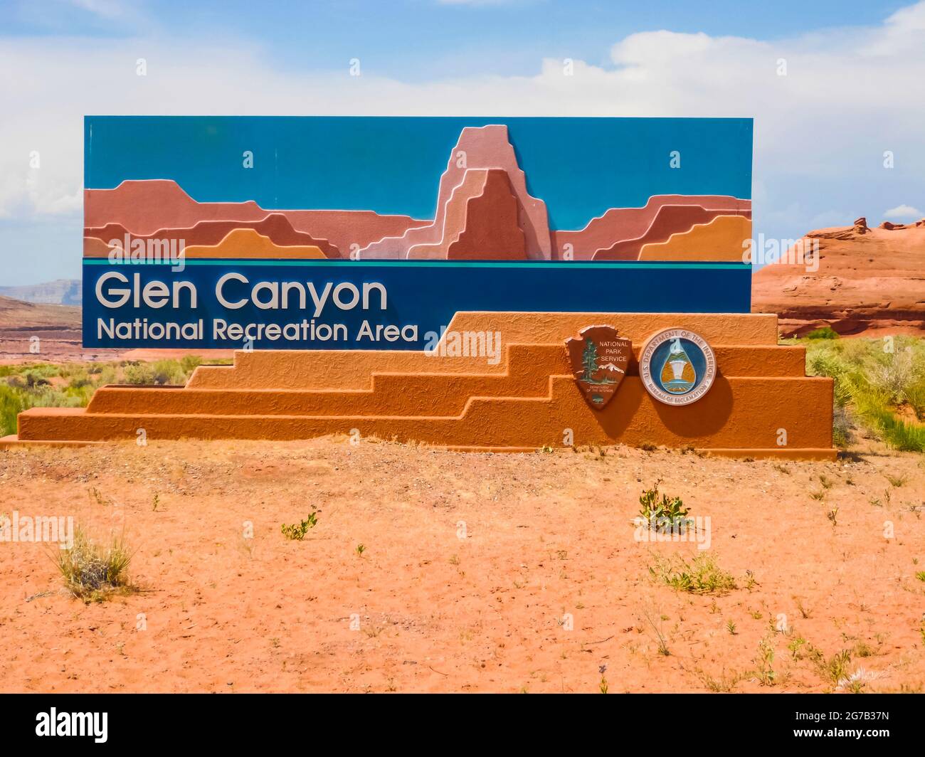 Glen Canyon Dam, Arizona, Stati Uniti, Foto Stock