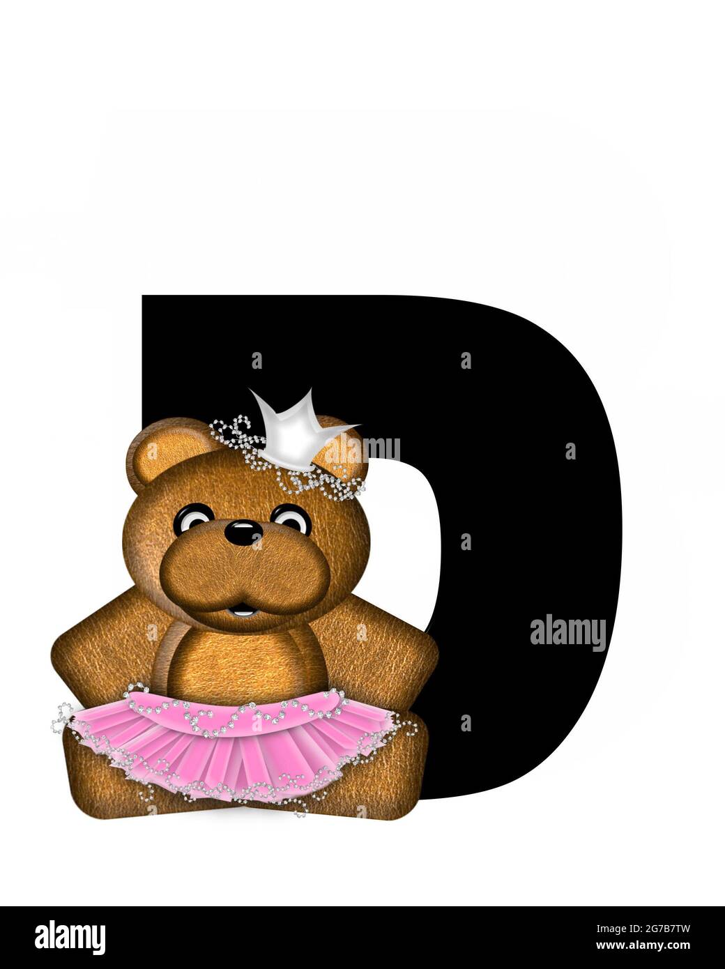 La lettera D, nell'alfabeto 'Ballerina Princess', è di colore ...