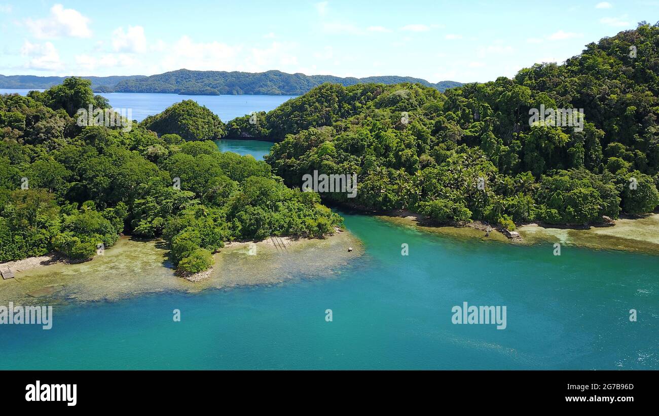 Laguna di Melekeok, Palau, Oceania, Micronesia Foto Stock