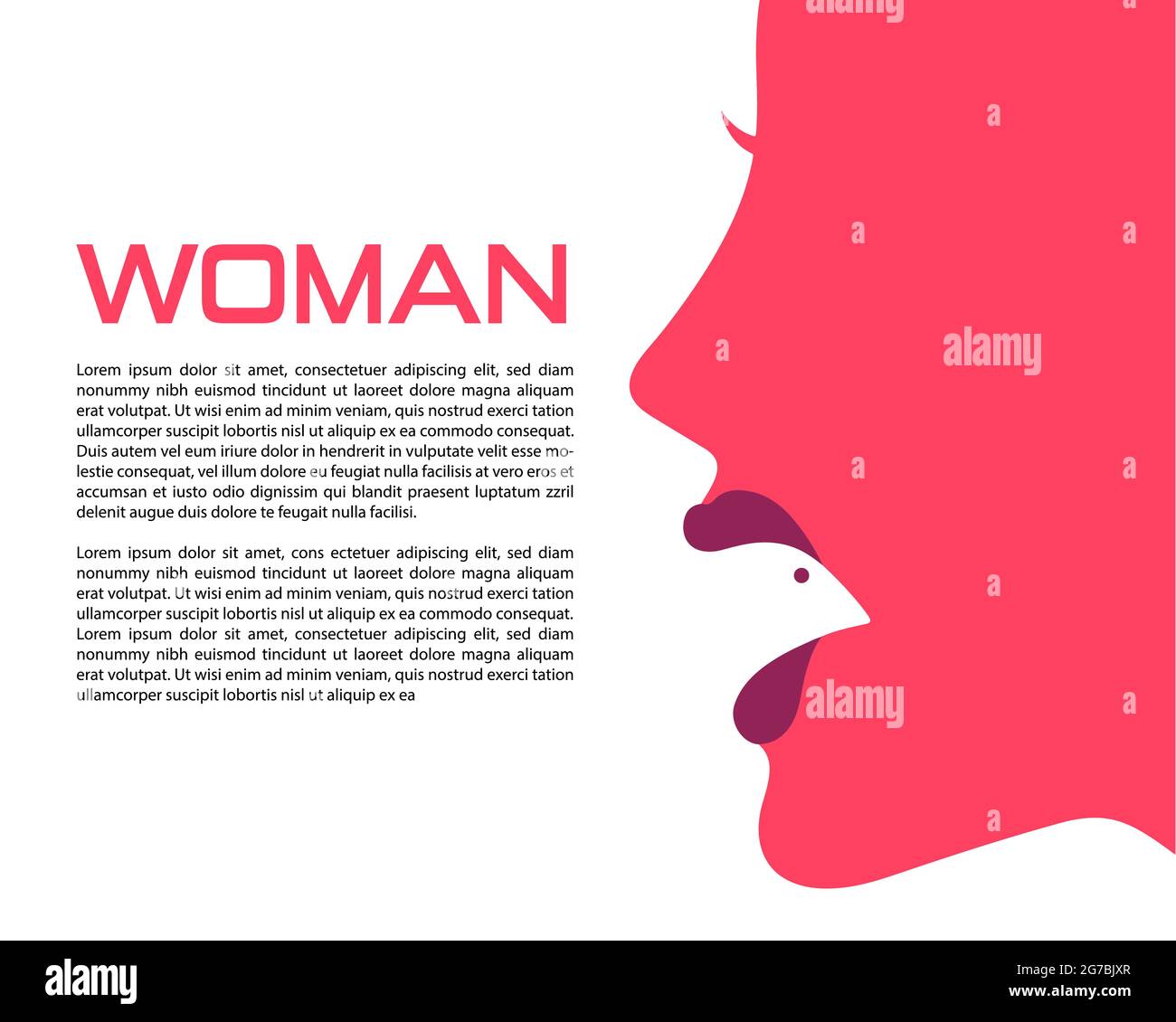 Il design Woman Face Logo può essere utilizzato come segno, icona o simbolo, vettore a strati completi e facile da modificare e personalizzare dimensioni e colori, compatibile con quasi Illustrazione Vettoriale