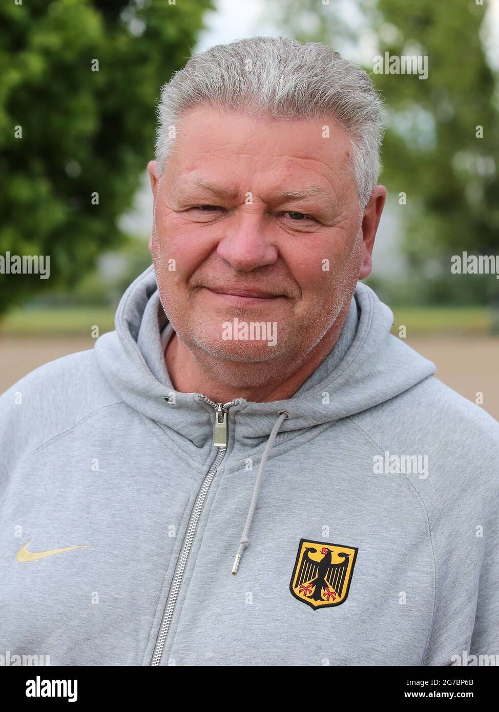 DLV National Coach Litter Sven Lang al Schönebecker Solecup 2021 Foto Stock