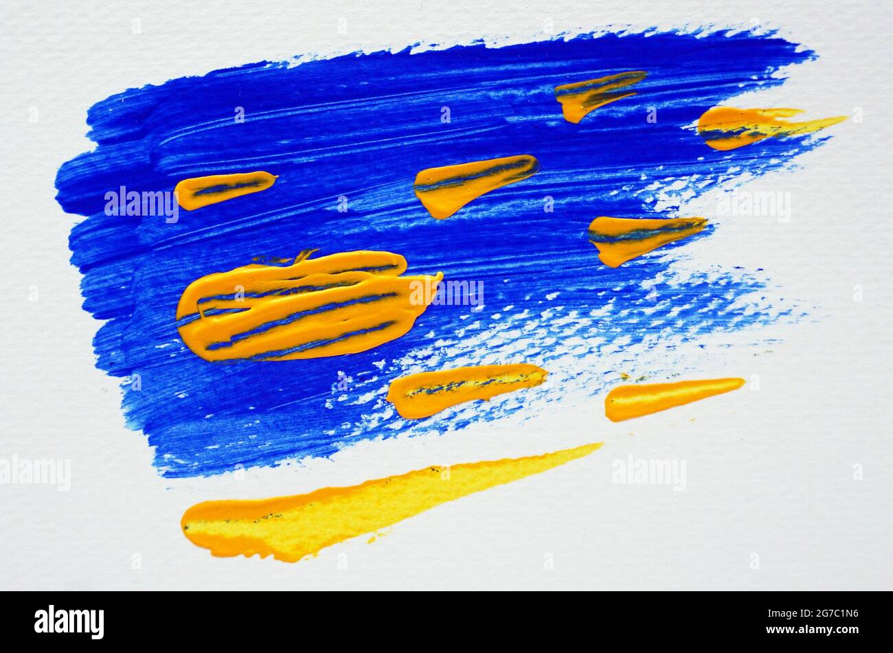 pittura tratto pennello sfondo di colore olio astratto Foto Stock