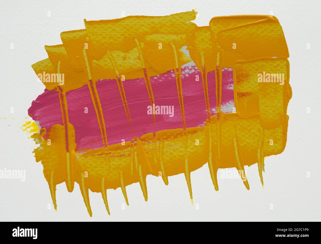 Art Brush Stroke , pittura Abstract Oil colore sfondo Foto Stock