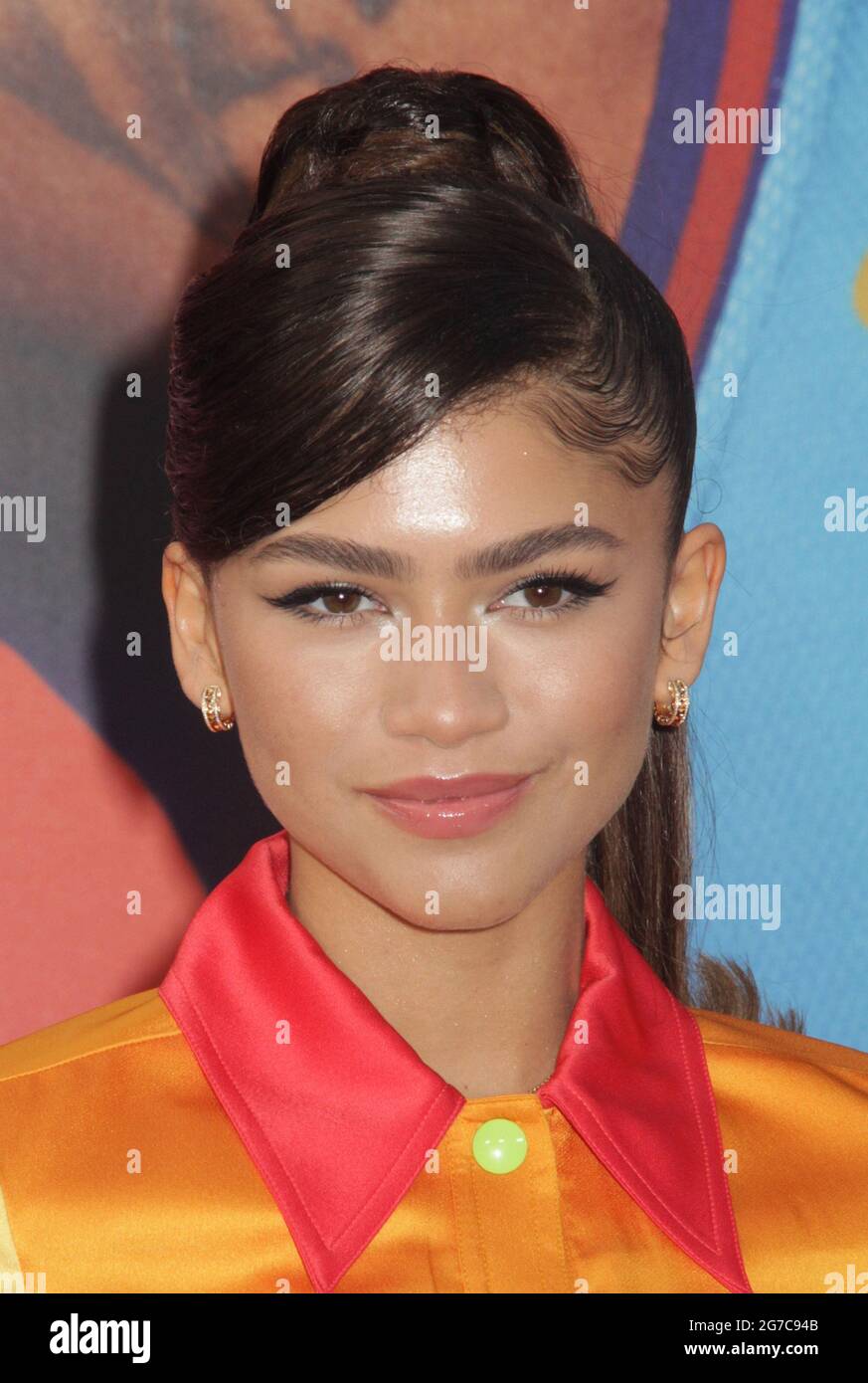 Los Angeles, California, Stati Uniti. 12 luglio 2021. Zendaya 07/12/2021 la prima mondiale di "Space Jam: A New Legacy" si è tenuta alla L.A. Live Regal Cinemas a Los Angeles, CA Photo by Izumi Hasegawa/HollywoodNewsWire.net Credit: Hollywood News Wire Inc./Alamy Live News Foto Stock