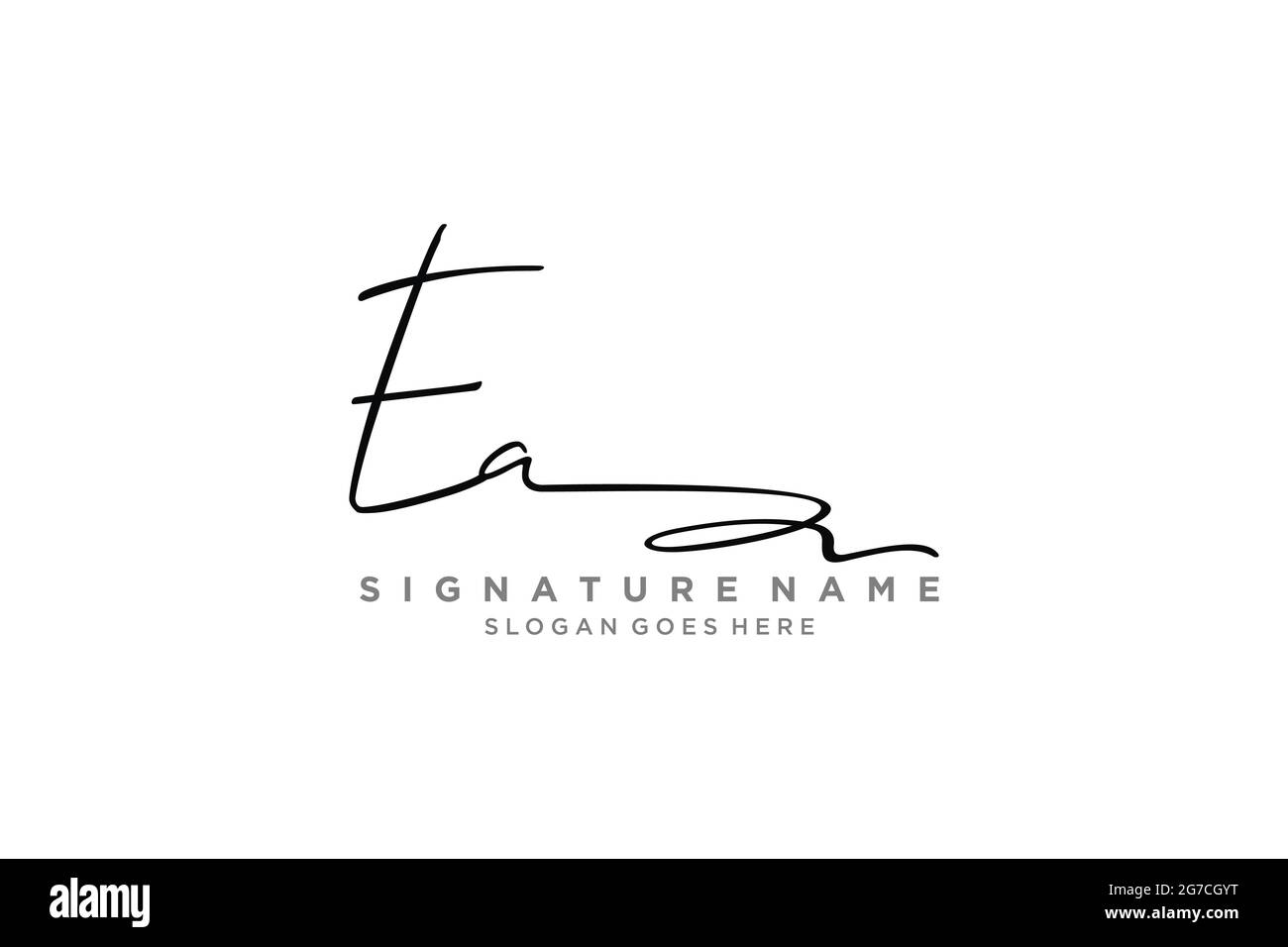 EA Letter Signature Logo Template elegante logo Logo simbolo modello simbolo icona vettoriale Illustrazione Vettoriale