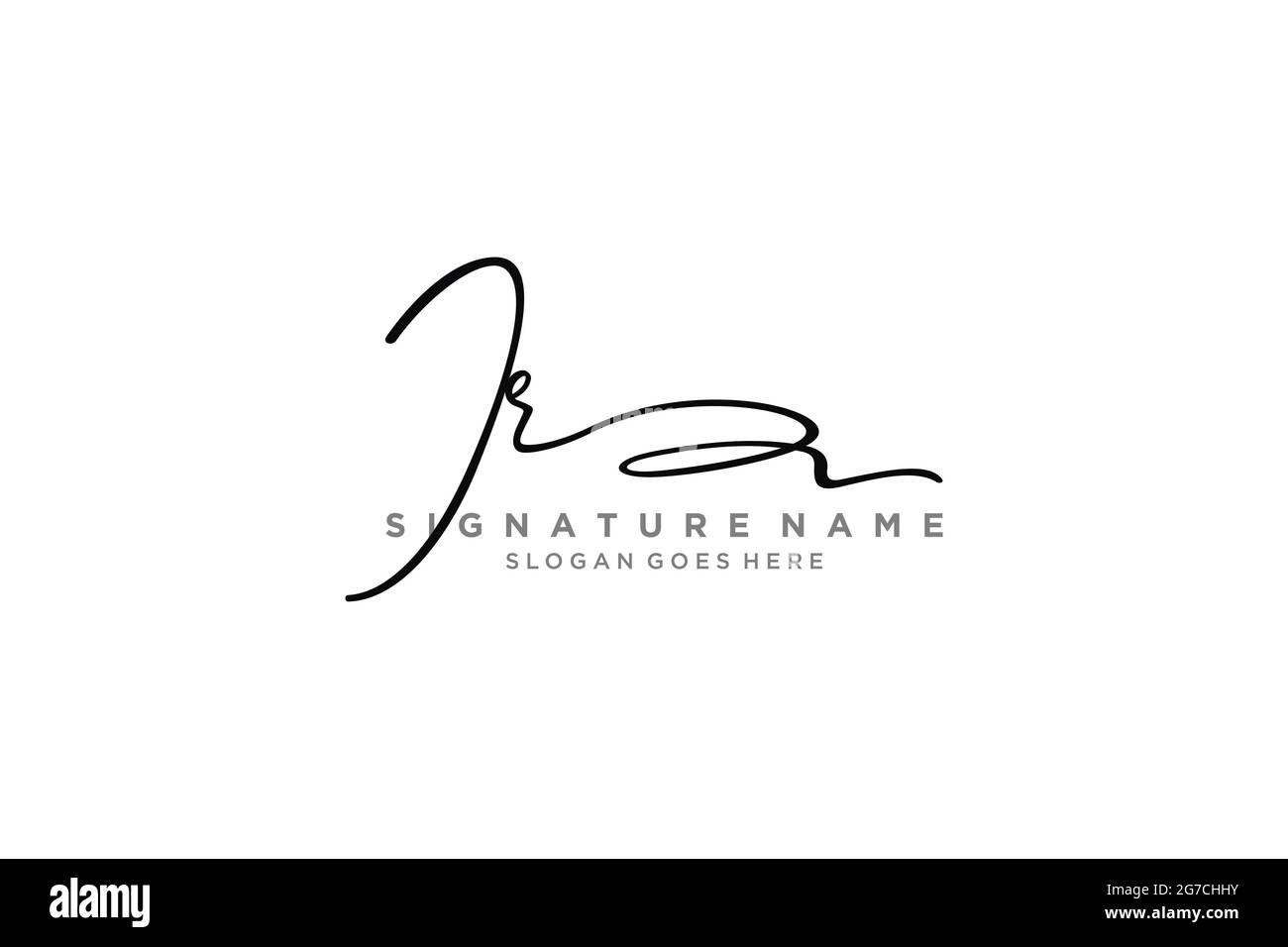 IR Letter Signature Logo Template elegante logo firmato simbolo modello icona vettoriale Illustrazione Vettoriale