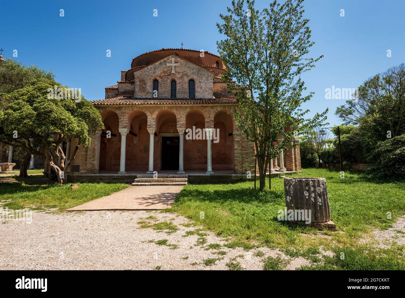 Chiesa di Santa Fosca (IX-XII secolo) in stile veneziano-bizantino, complesso della basilica e della cattedrale di Santa Maria Assunta. Foto Stock
