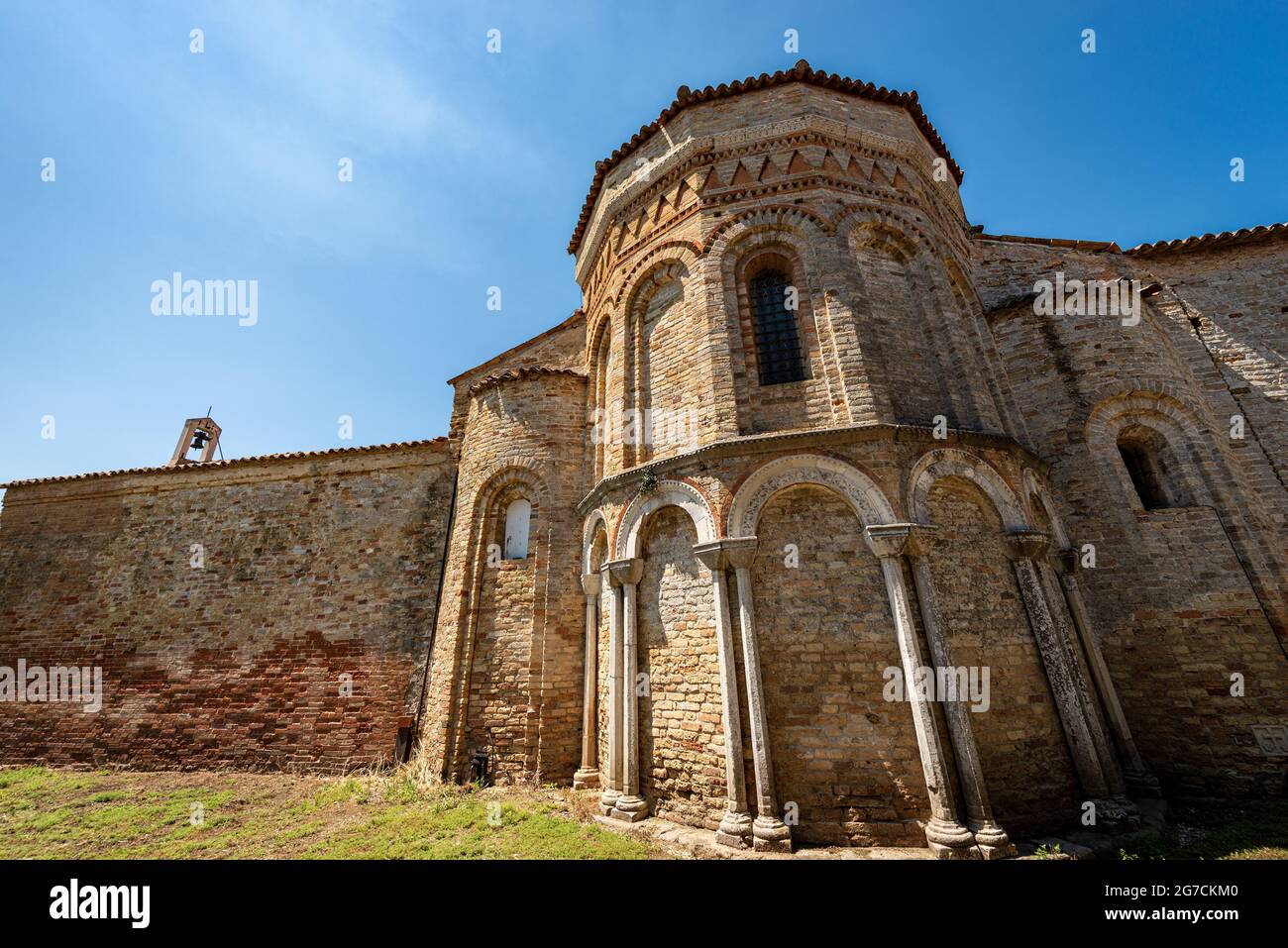 Chiesa di Santa Fosca (IX-XII secolo) in stile veneziano-bizantino, complesso della basilica e della cattedrale di Santa Maria Assunta. Foto Stock