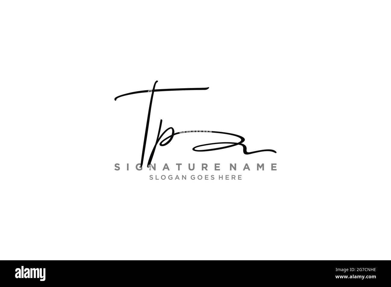 TP Letter Signature Logo Template elegante logo firmato simbolo modello icona vettoriale Illustrazione Vettoriale