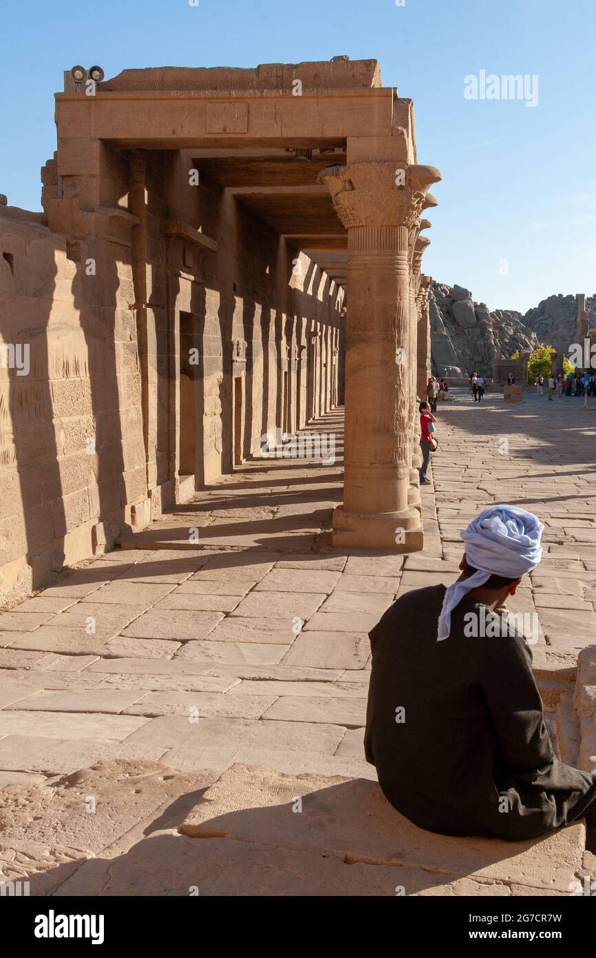 Il tempio di Iside da Philae Foto Stock