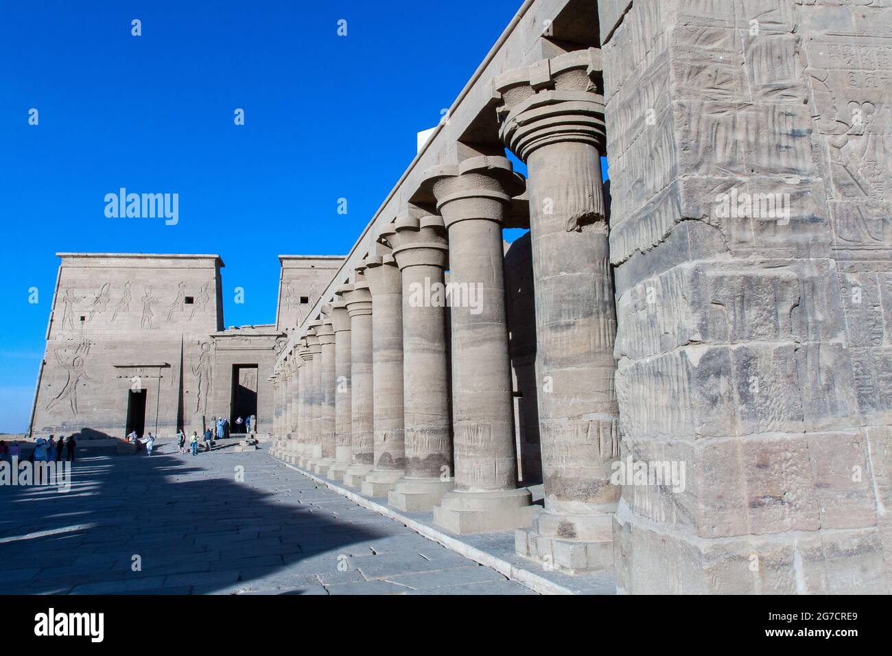 Il tempio di Iside da Philae Foto Stock