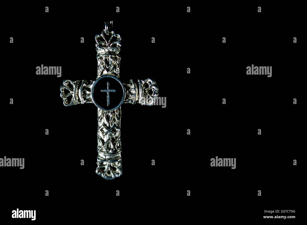 Croce di San Cipriano di Antiochia Foto Stock
