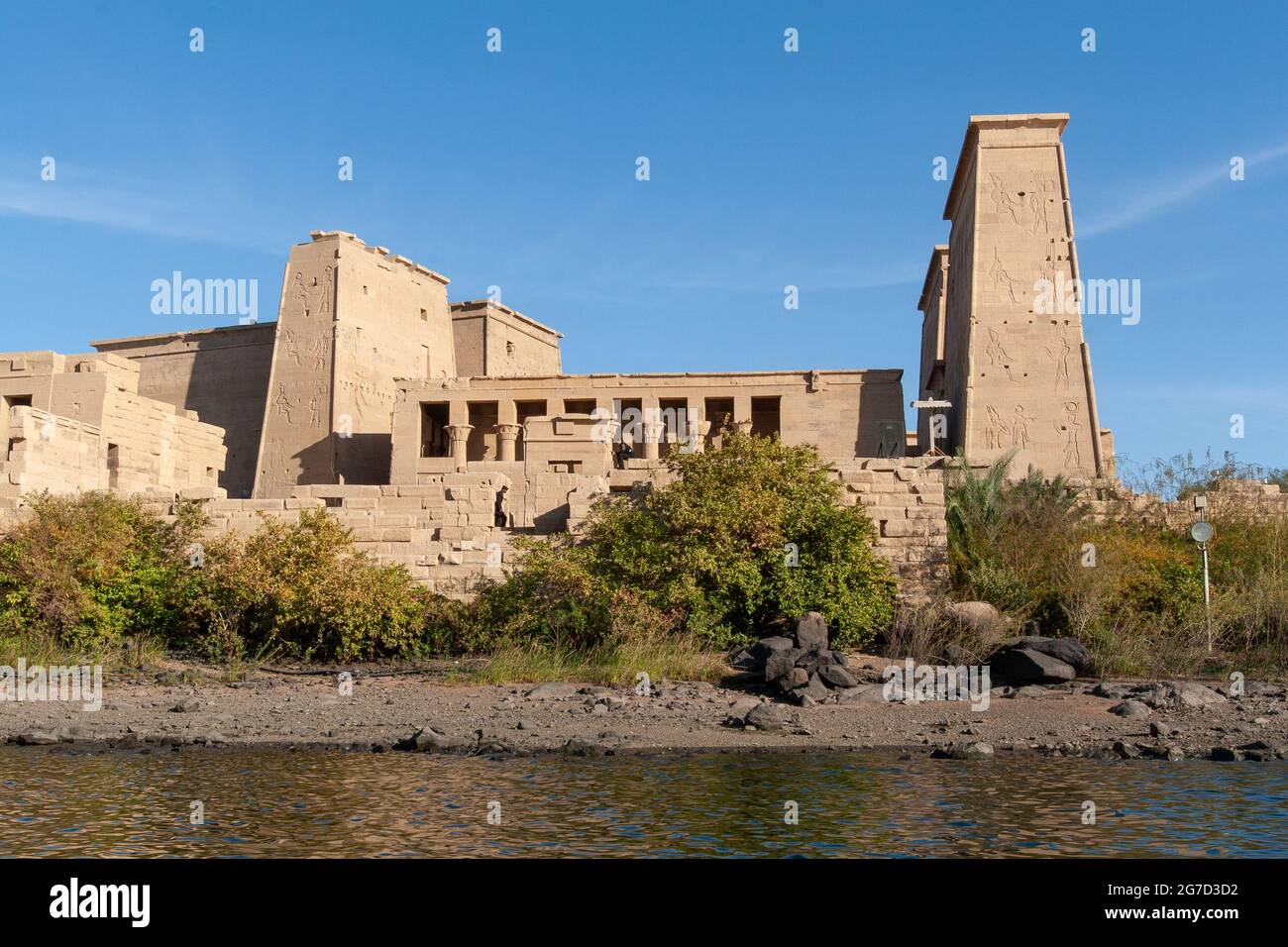 Il tempio di Iside da Philae Foto Stock