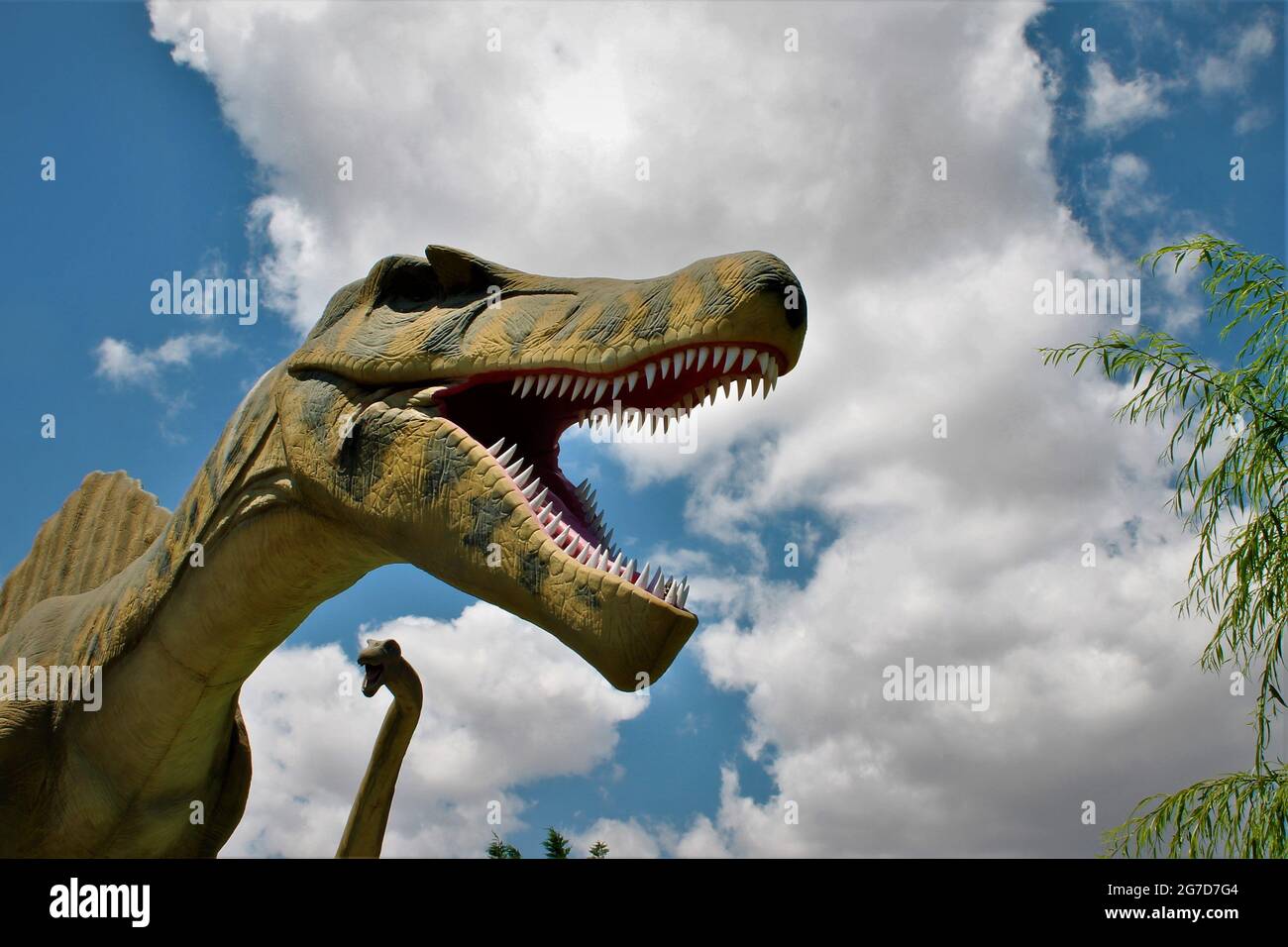 mondo dei dinosauri Foto Stock