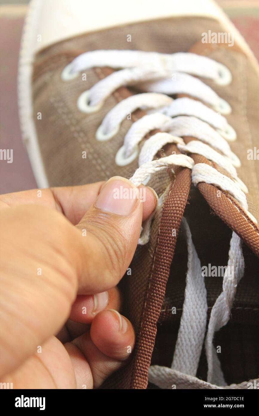 immagine scarpe di cotone Foto Stock