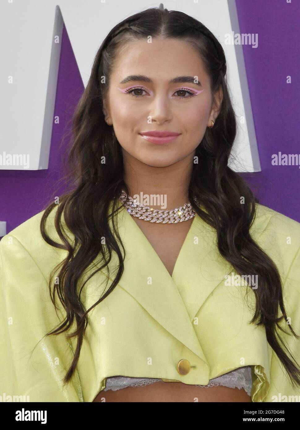 Sky Katz arriva alla MARMELLATA DI SPAZI: UNA NUOVA PRIMA mondiale CHE SI tiene al Regal L.A. LIVE a Los Angeles, CA il Lunedi, 12 luglio 2021. (Foto di Sthanlee B. Mirador/Sipa USA) Foto Stock