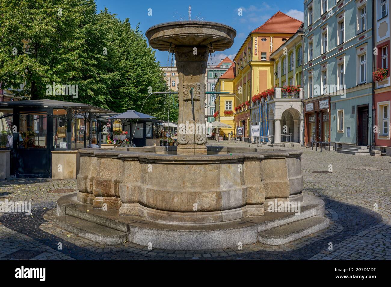 Swidnica Vecchia Piazza del mercato bassa Slesia Polonia Foto Stock