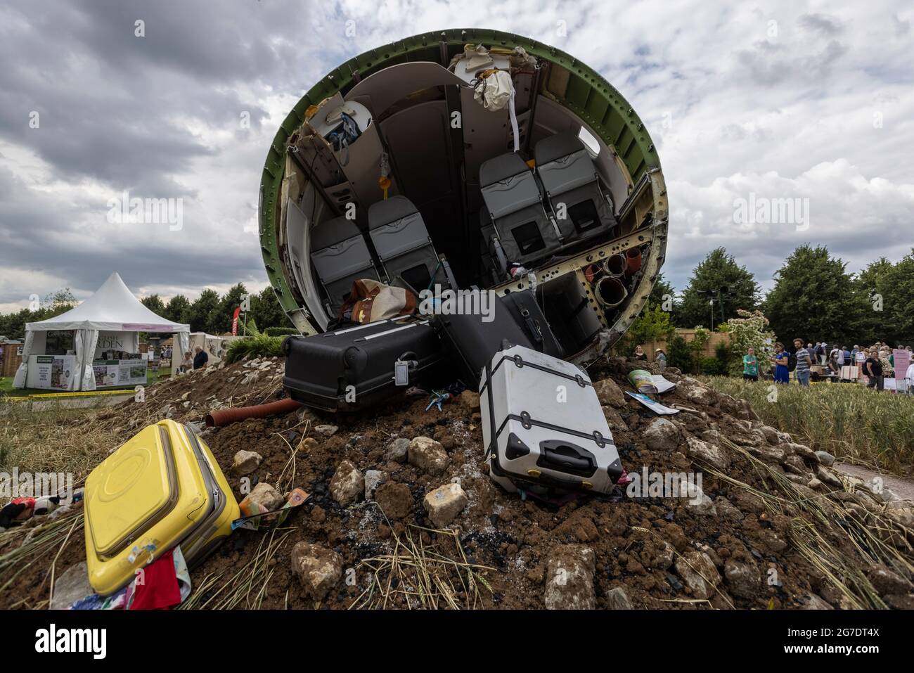 Felicity o'Rourke's 'Extinction' Garden al RHS Hampton Court Palace Garden Festival 2021, London Borough of Richmond upon Thames, UK Foto Stock