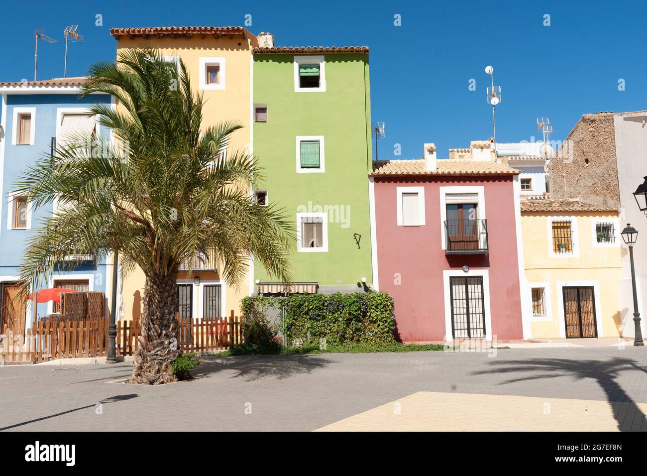 La Vila Joiosa, Alicante Spagna Foto Stock