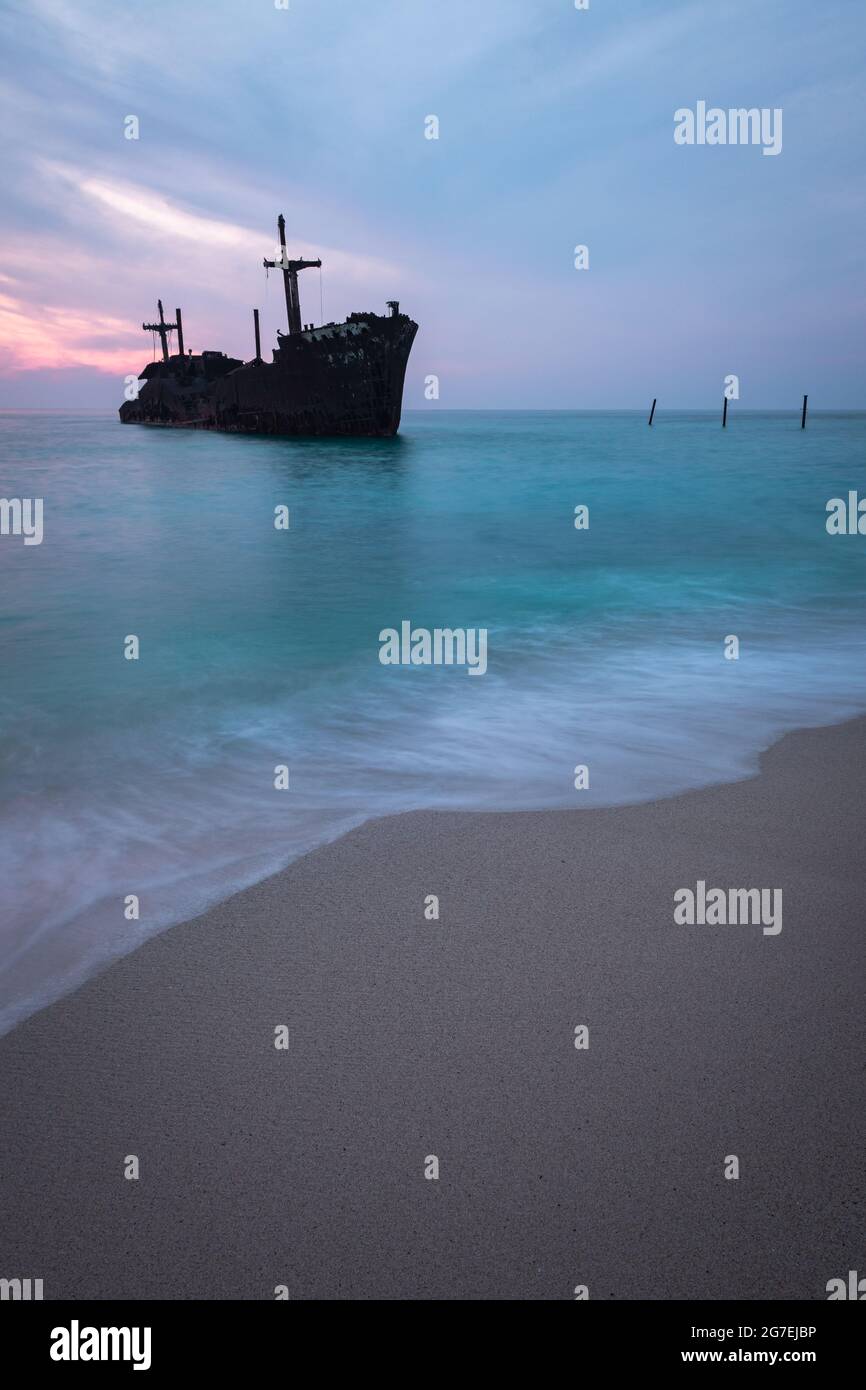 OLG nave greca vicino Kish isola, Iran, dicembre 2018 Foto Stock