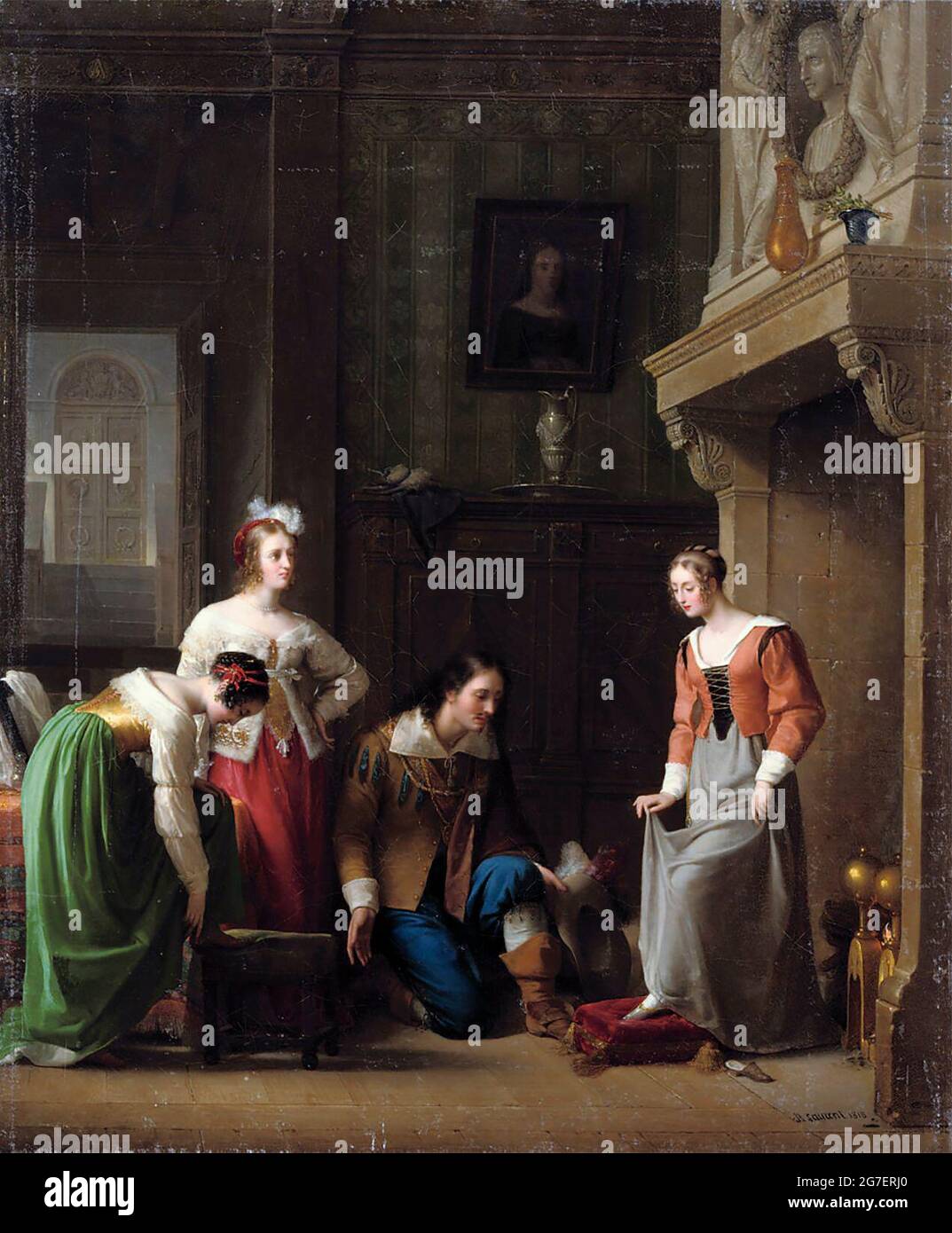 Cenerentola: Una partita perfetta - Jean-Antoine Laurent, 1818 Foto Stock