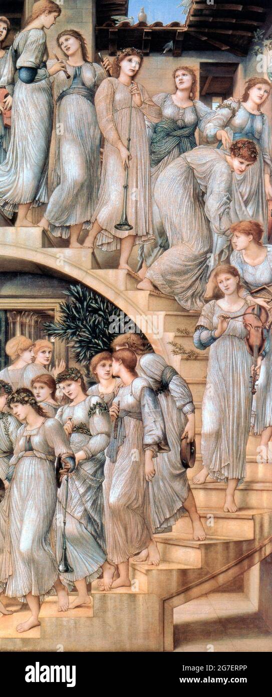Le scale dorate - Edward Burne-Jones, 1880 Foto Stock