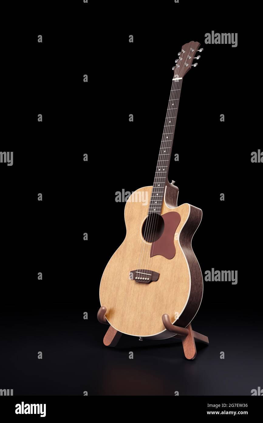 Chitarra acustica classica Foto Stock