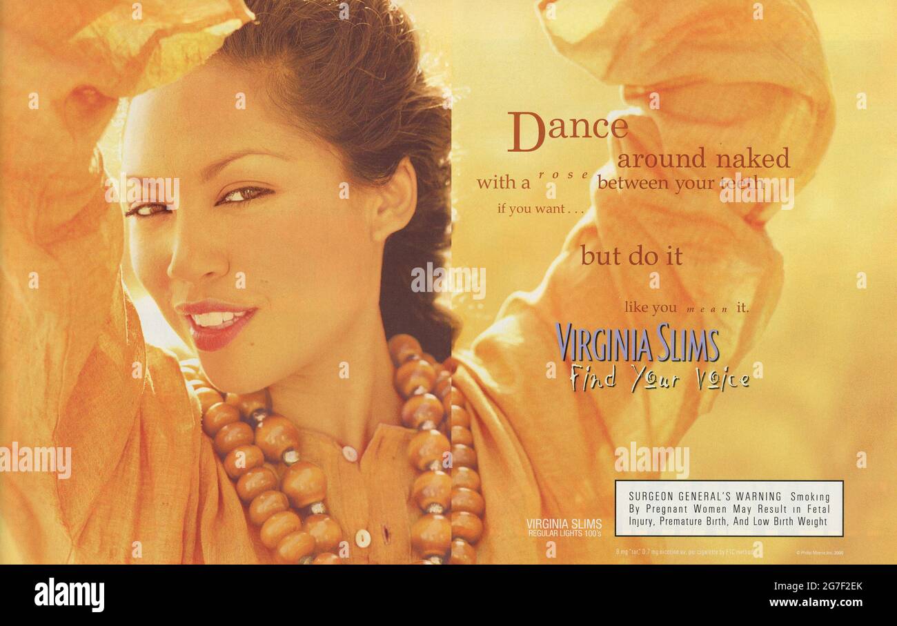 Doppia pagina Pubblicità da 'Life Magazine', l'anno delle immagini del 1999, nel numero di gennaio 2000, USA USA Foto Stock