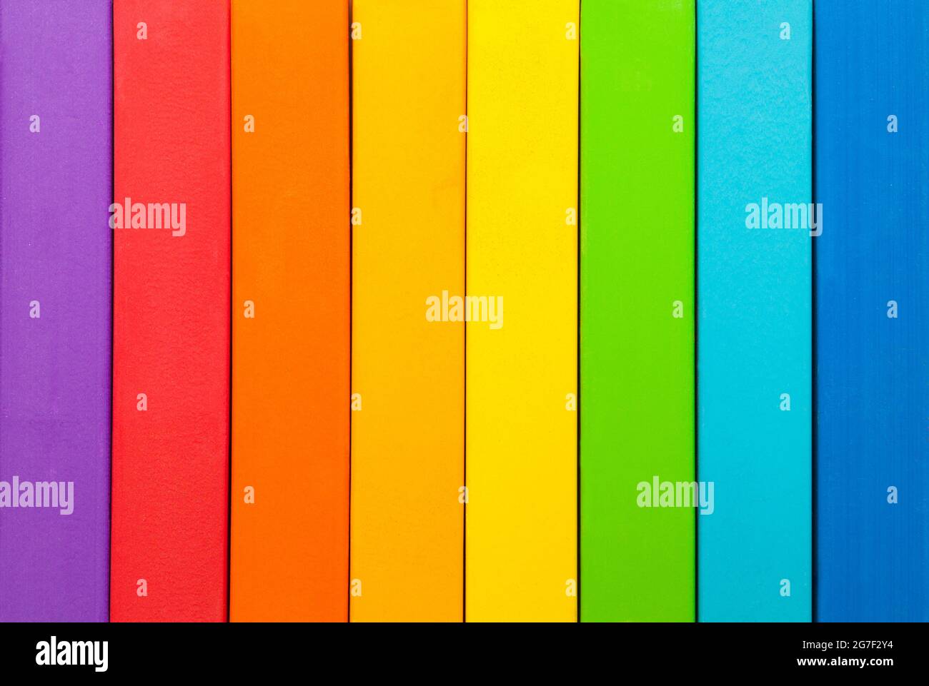 Arcobaleno Arte pastelli bastoncini sfondo Texture. Foto Stock