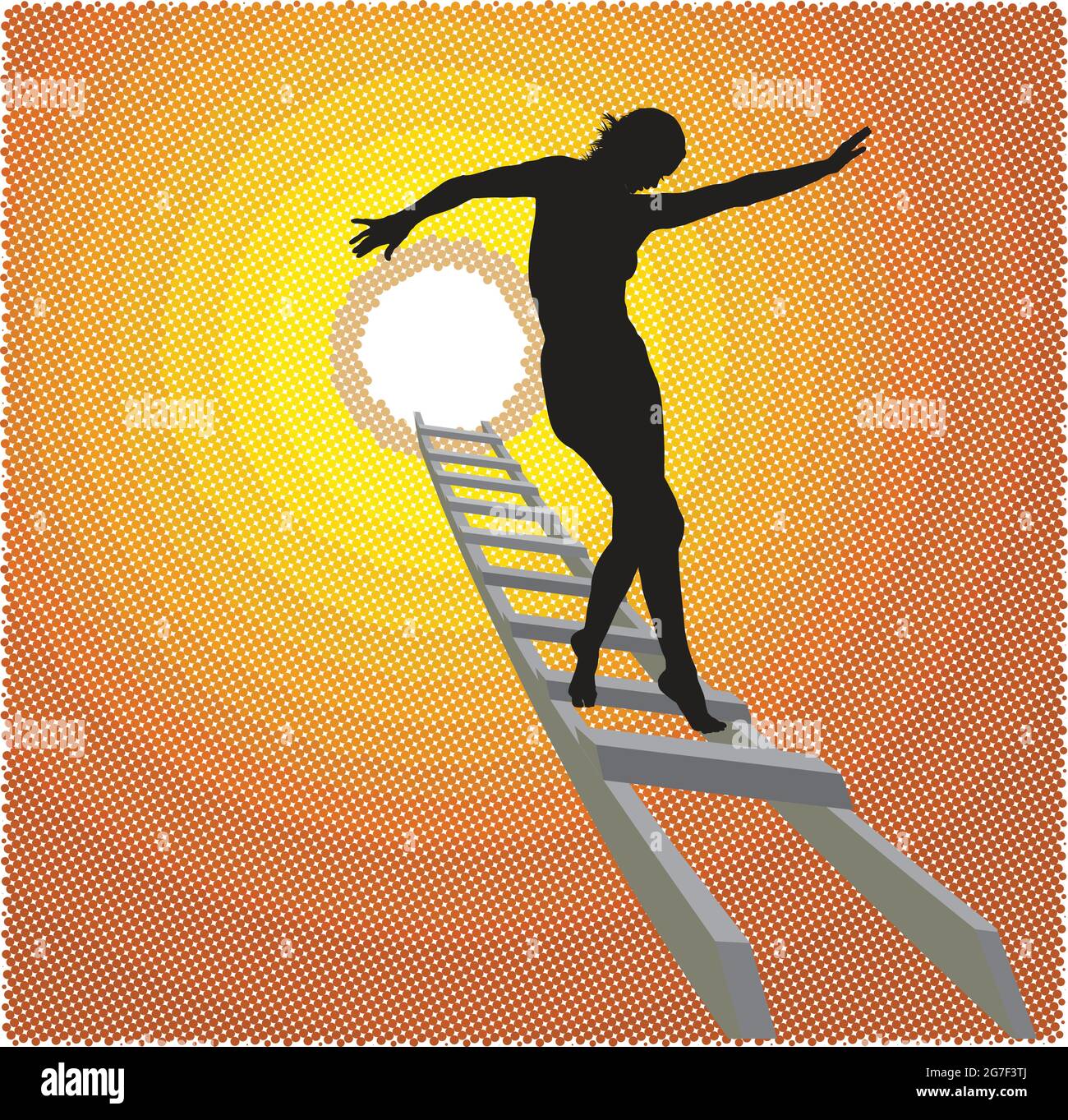 Scale dal cielo Illustrazione Vettoriale