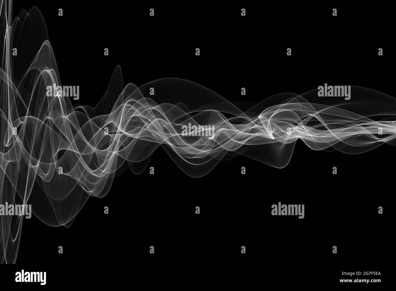 Astratto incandescente linee sfondo. Forma ondulata struttura della linea neon. Sfondo del ritmo dell'onda sonora. Fiamme a onda di fuoco equalizzatore digitale Sound Wave, technol Foto Stock