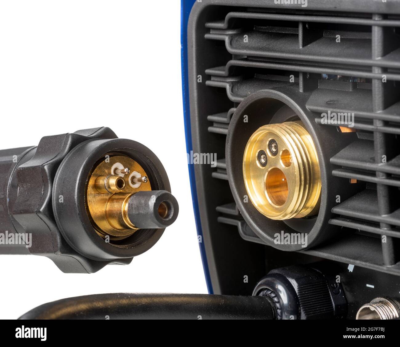 Adattatore Gas Rapido RIVERWELD Per Torcia TIG – Filettatura 5/8-18 RH, Compatibile Miller