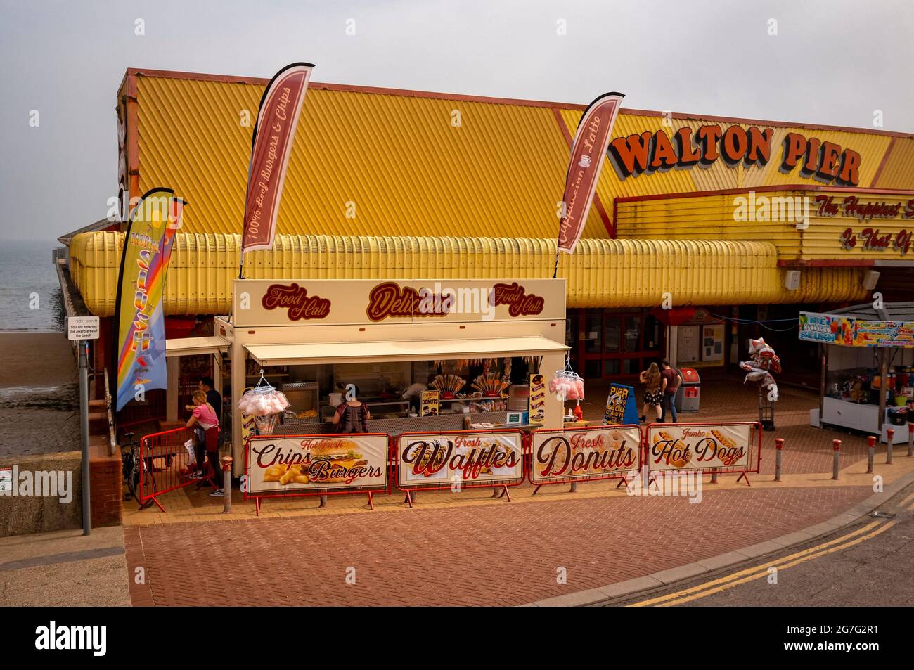 Walton Pier, Walton-on-the-Naze, Essex, Inghilterra Foto Stock