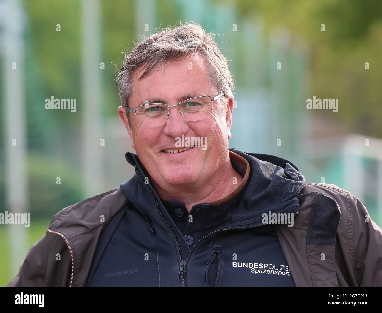 Ex discus Thrower tedesco Jürgen Schult al Schönebecker Solecup 2021 Foto Stock