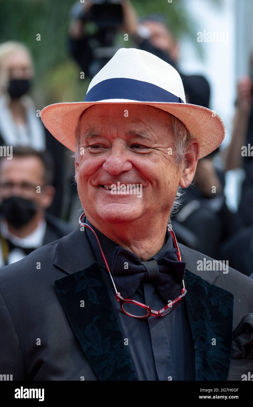 Bill Murray partecipa alla proiezione "The French Dispatch" durante il 74a edizione del Festival del Cinema di Cannes il 12 luglio 2021 a Cannes, Francia. Foto: Franck Bonham/imageSPACE /Sipa USA Foto Stock