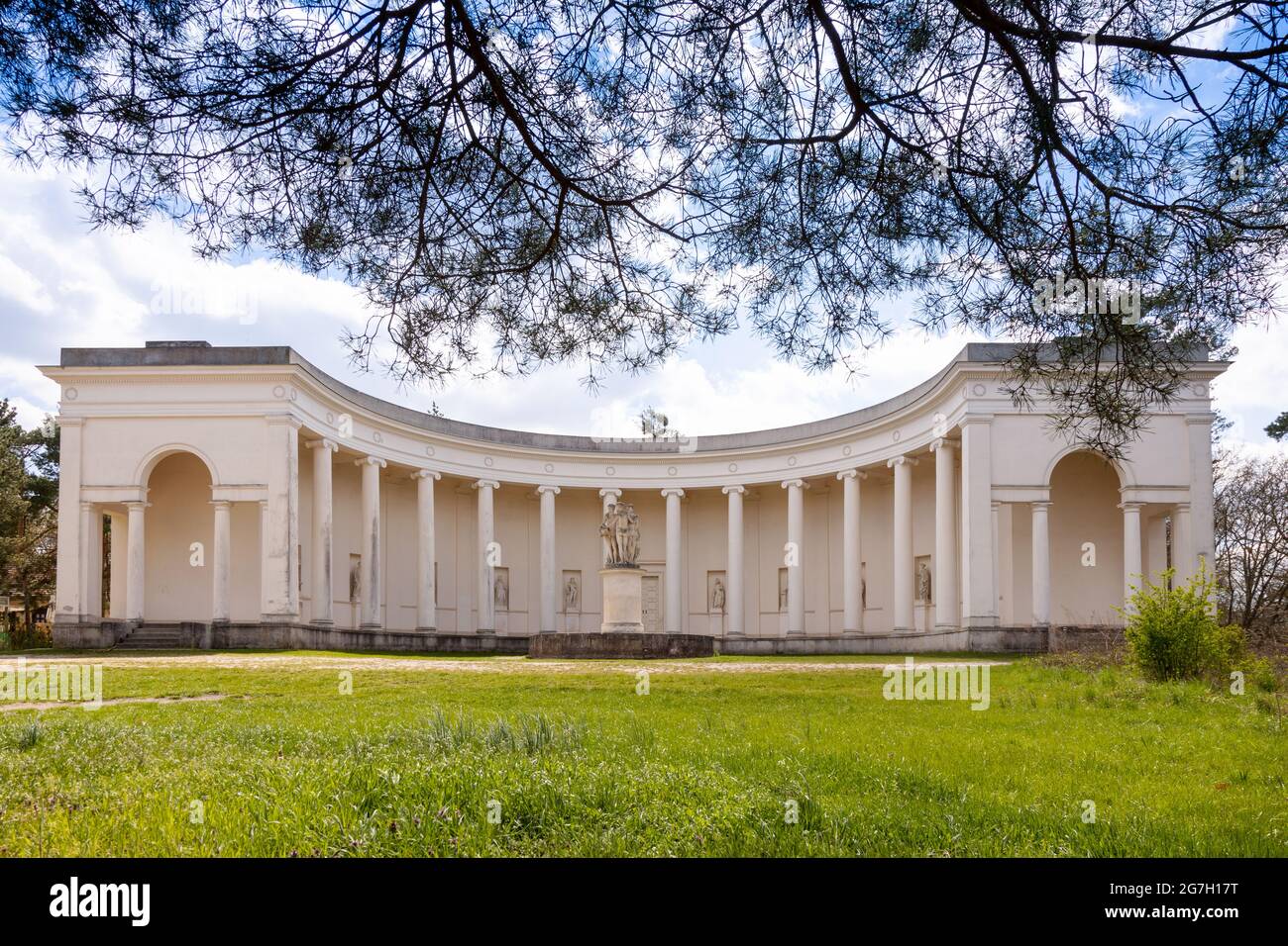 Chrám Tří Grácií, Lednice (Unesco), LVA Lednicko-valtický areál, Jihomoravský kraj, Ceska republika / Lednice–Valtice paesaggio culturale (Unesco), Sou Foto Stock