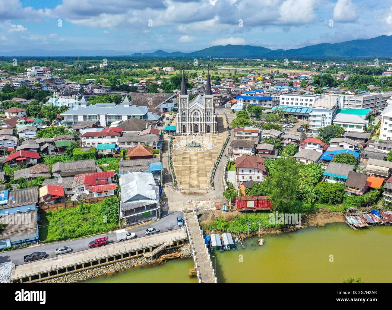 Cattedrale dell'Immacolata Concezione a Chanthaburi, Thailandia, sud Est asiatico Foto Stock