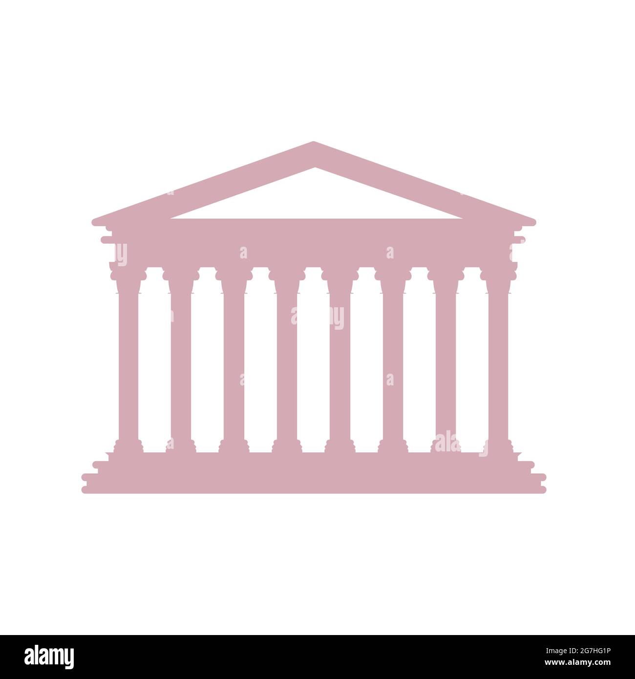 Pantheon - punto di riferimento italiano - destinazione turistica Illustrazione Vettoriale