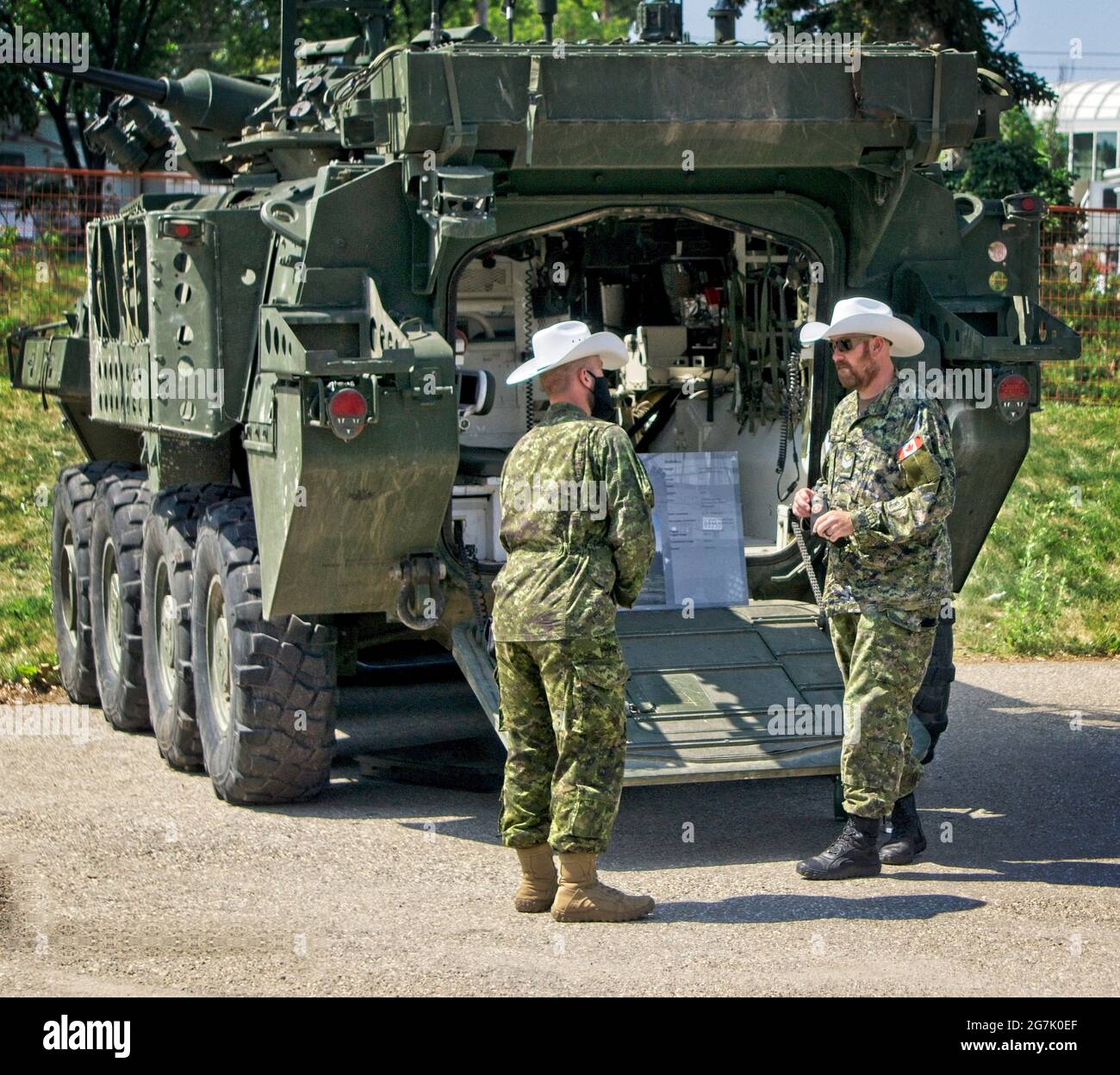 Militare Calgary Stampede 2021 Alberta Foto Stock